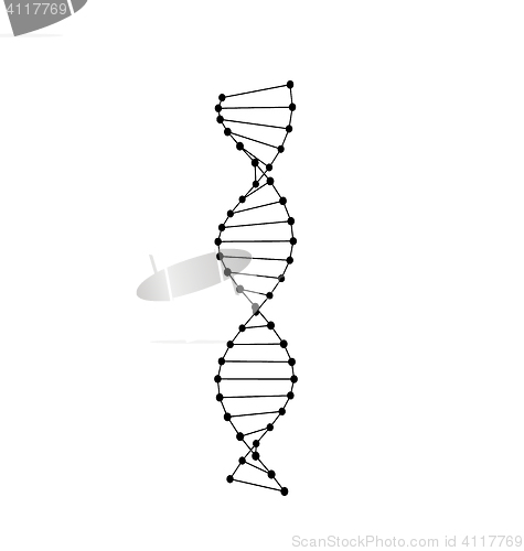 Image of Pictogram of DNA Symbol Isolated