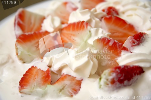 Image of Strawberries and cream