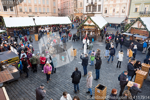 Image of Christmas market at Old Town Square in Prague