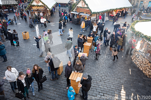 Image of Christmas market at Old Town Square in Prague