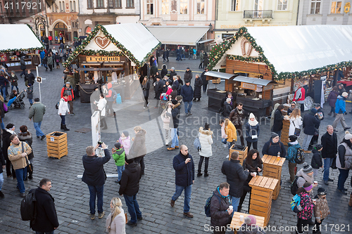 Image of Christmas market at Old Town Square in Prague