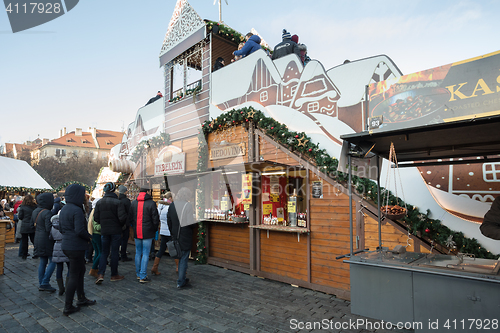 Image of Christmas market at Old Town Square in Prague