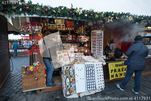 Image of Christmas market at Old Town Square in Prague