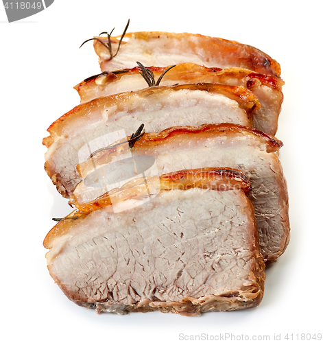 Image of roasted pork slices