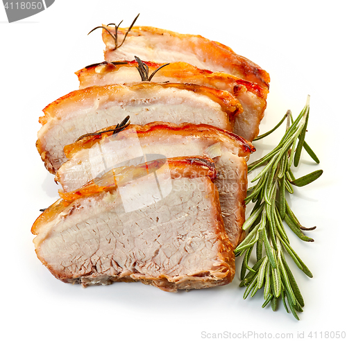 Image of roasted pork slices