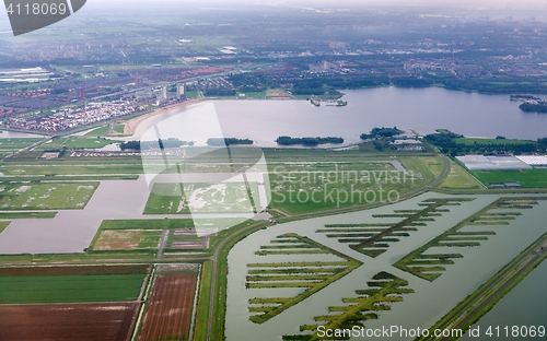 Image of Green terrian aerial view