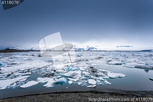 Image of Icebergs at glacier lagoon 