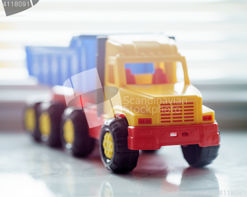 Image of Toy Dump Truck Close up