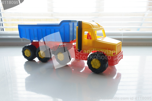 Image of Toy Dump Truck Close up