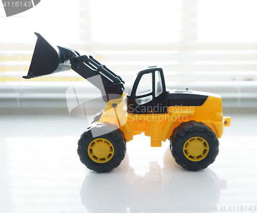 Image of Toy Wheel Loader Close up