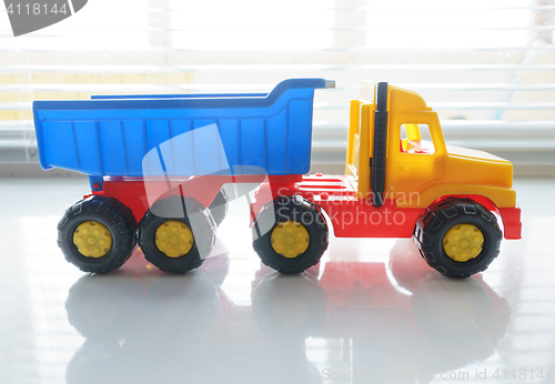 Image of Toy Dump Truck Close up