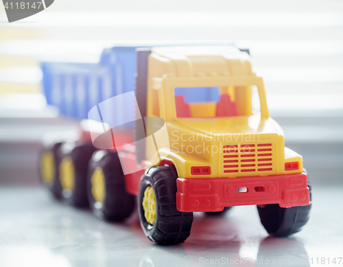 Image of Toy Dump Truck Close up