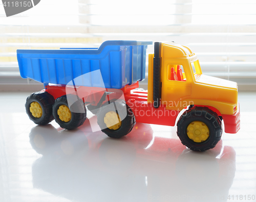 Image of Toy Dump Truck Close up