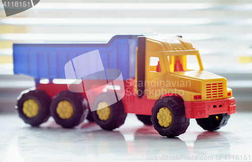Image of Toy Dump Truck Close up