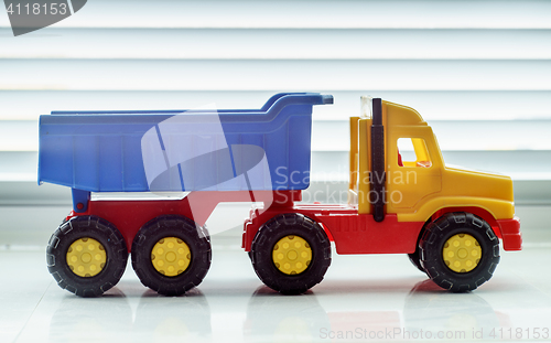 Image of Toy Dump Truck Close up