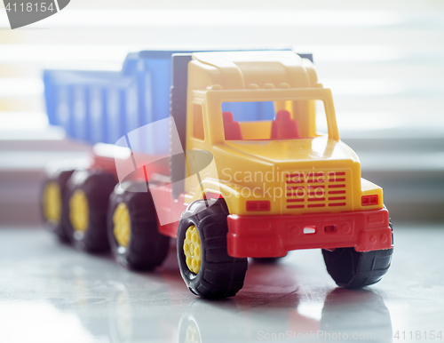 Image of Toy Dump Truck Close up