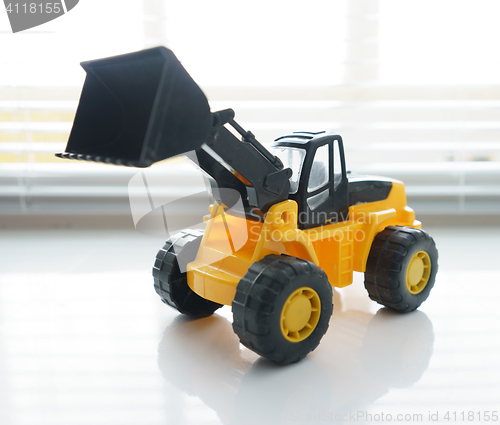 Image of Toy Wheel Loader Close up