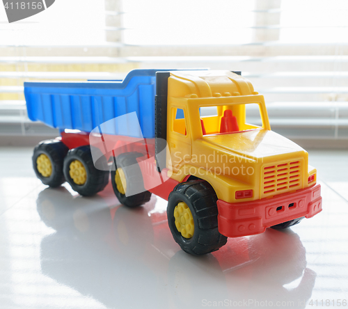 Image of Toy Dump Truck Close up