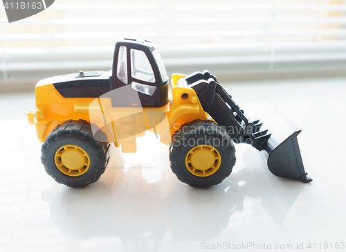 Image of Toy Wheel Loader Close up