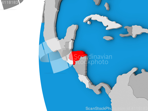 Image of Honduras on globe