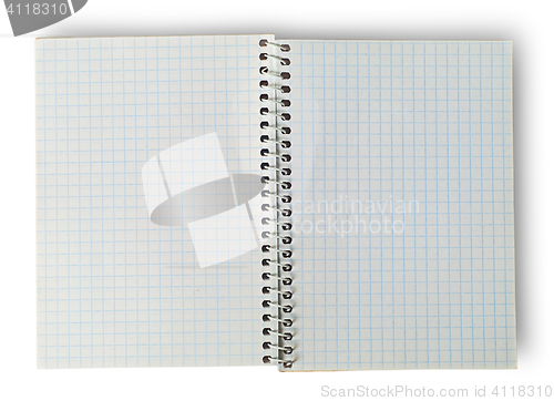 Image of Open notebook for notes