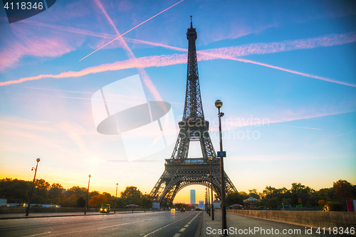 Image of Cityscape with the Eiffel tower