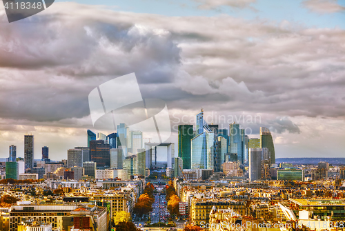 Image of La Defense business district aerial view