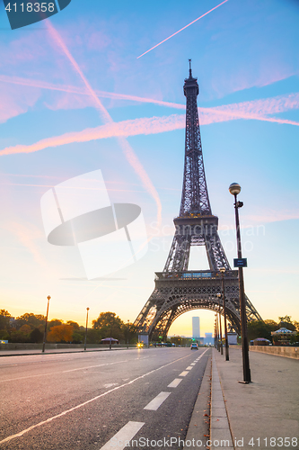 Image of Cityscape with the Eiffel tower