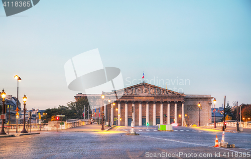 Image of Assemblee Nationale (National Assembly) in Paris, France