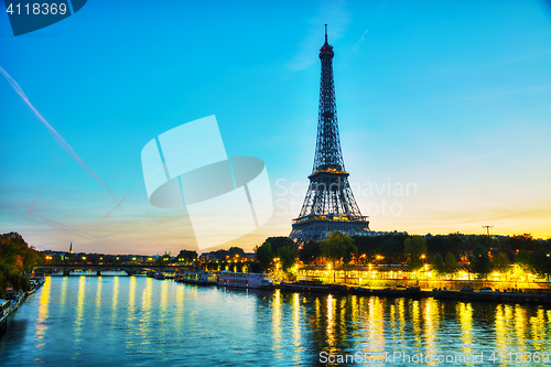 Image of Cityscape with the Eiffel tower