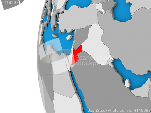 Image of Jordan on globe