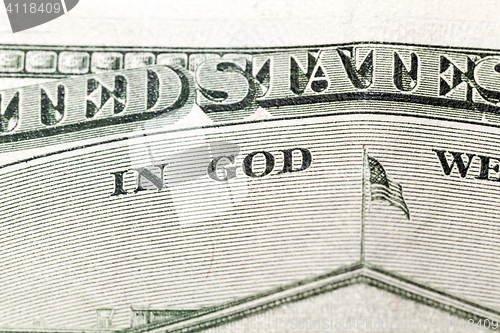 Image of American dollars, close-up