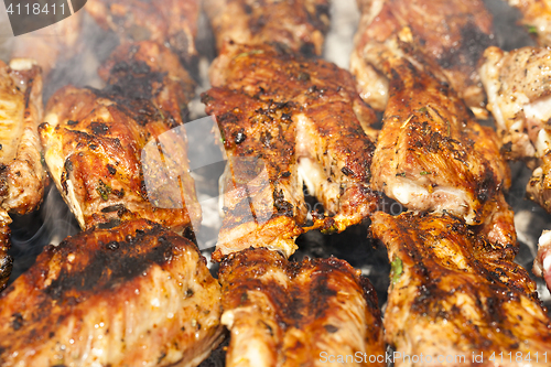 Image of skewers of pork