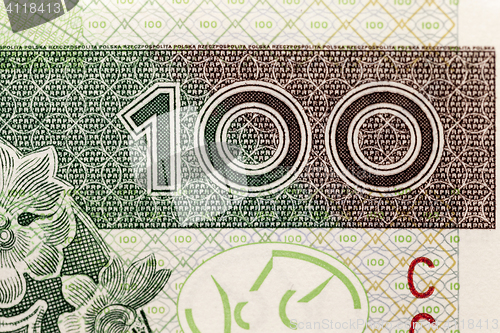 Image of Polish Zloty closeup