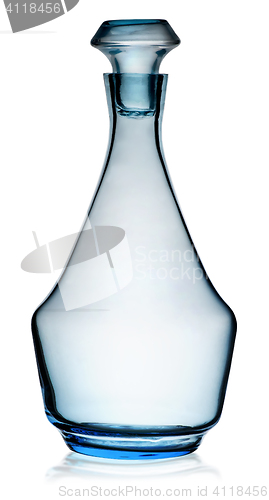 Image of Blue carafe with stopper