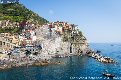 Image of Manarola in Cinque Terre, Italy - July 2016 - The most eye-catch