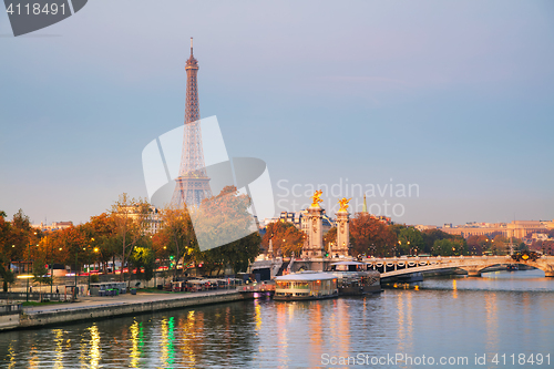 Image of Overview of Paris with the Eiffel tower