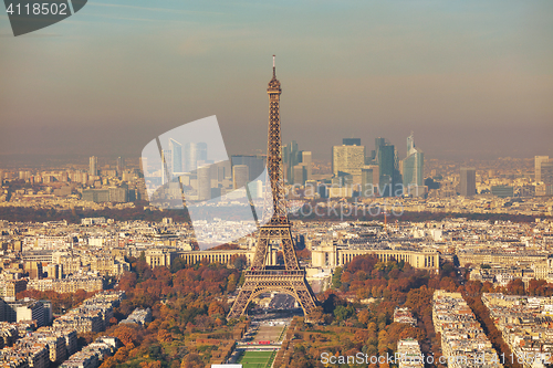 Image of Aerial overview of Paris