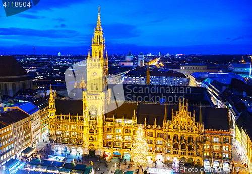 Image of Overview of Marienplatz in Munich