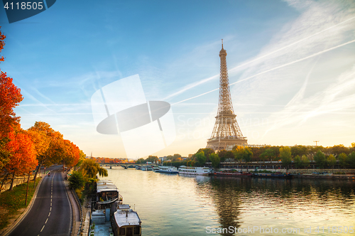 Image of Cityscape with the Eiffel tower