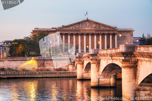 Image of Assemblee Nationale (National Assembly) in Paris, France