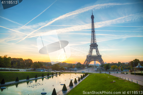 Image of Cityscape with the Eiffel tower