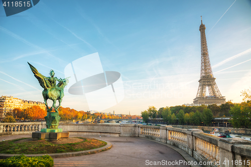 Image of Cityscape with the Eiffel tower