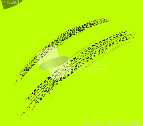 Image of Tire tracks background