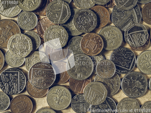 Image of Vintage Pound coins