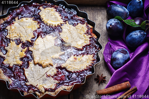 Image of Homemade plum pie