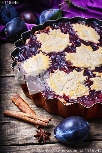 Image of Homemade plum pie