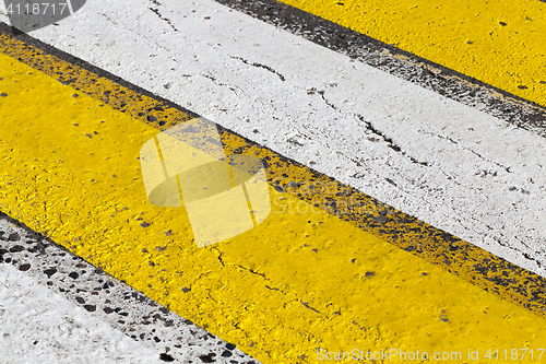 Image of road markings, close-up