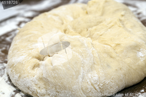 Image of dough for the pie, close-up