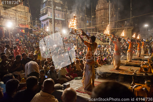 Image of Ganges Aarti ceremony, Varanasi
